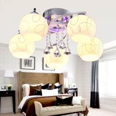 简约现代LED吸顶灯客厅灯具卧室灯餐厅灯具创意艺术大气水晶灯饰