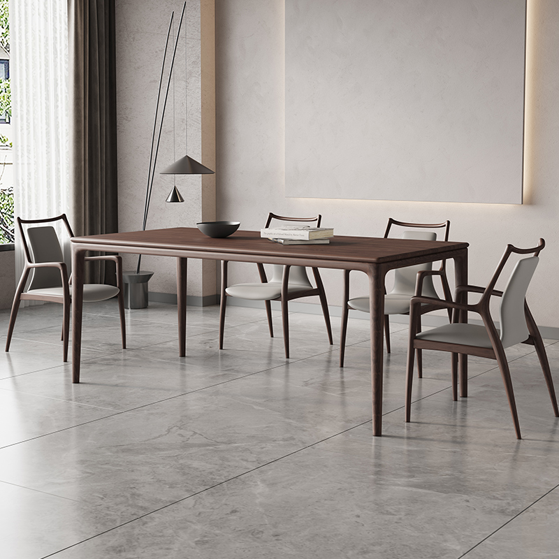 新中式白蜡木餐桌北欧简约全实木餐桌设计师原木艺术餐椅家具现代