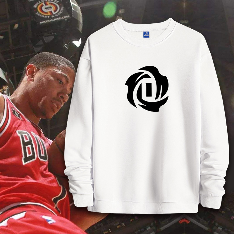 德里克罗斯rose风城玫瑰篮球运动春秋外套休闲韩版圆领套头卫衣潮