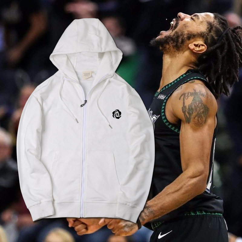 风城玫瑰森林狼rose罗斯25号篮球运动卫衣保暖拉链连帽开衫外套