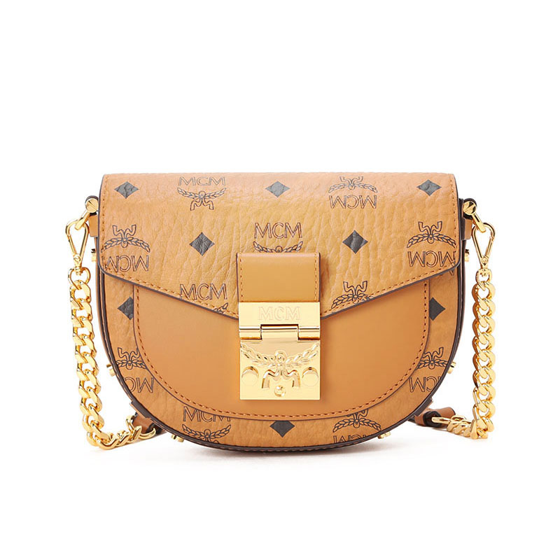 mcm包包女包马鞍包斜挎包patriciavisetos印花链条包