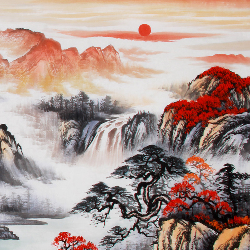 陈克永《精品山水系列小八尺 鸿运当头》