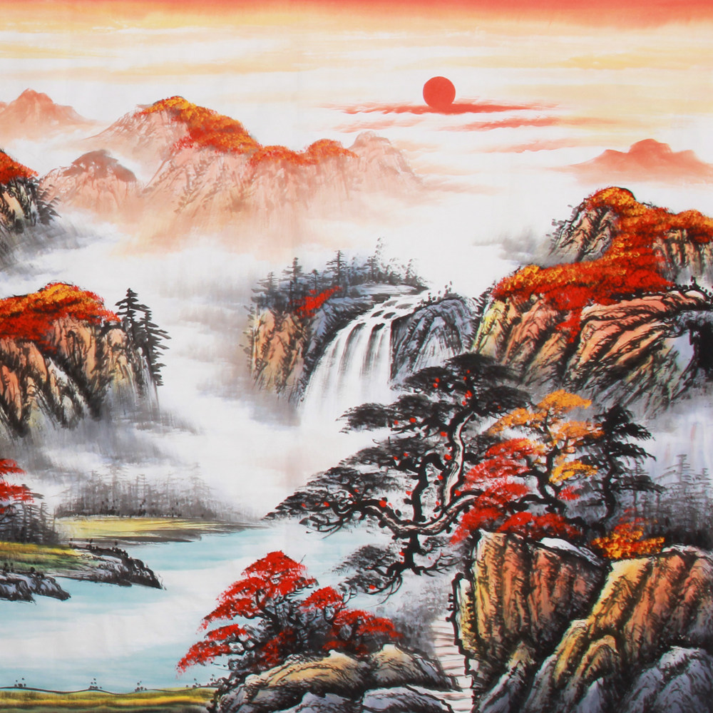 范海《精品山水小八尺 鸿运千秋》