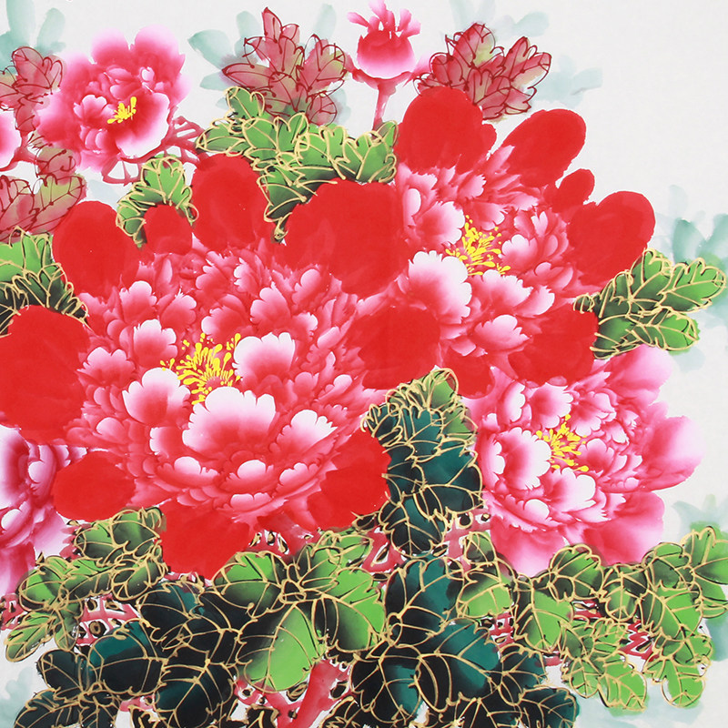 陈景芝《精品花鸟系列 花开春色动》