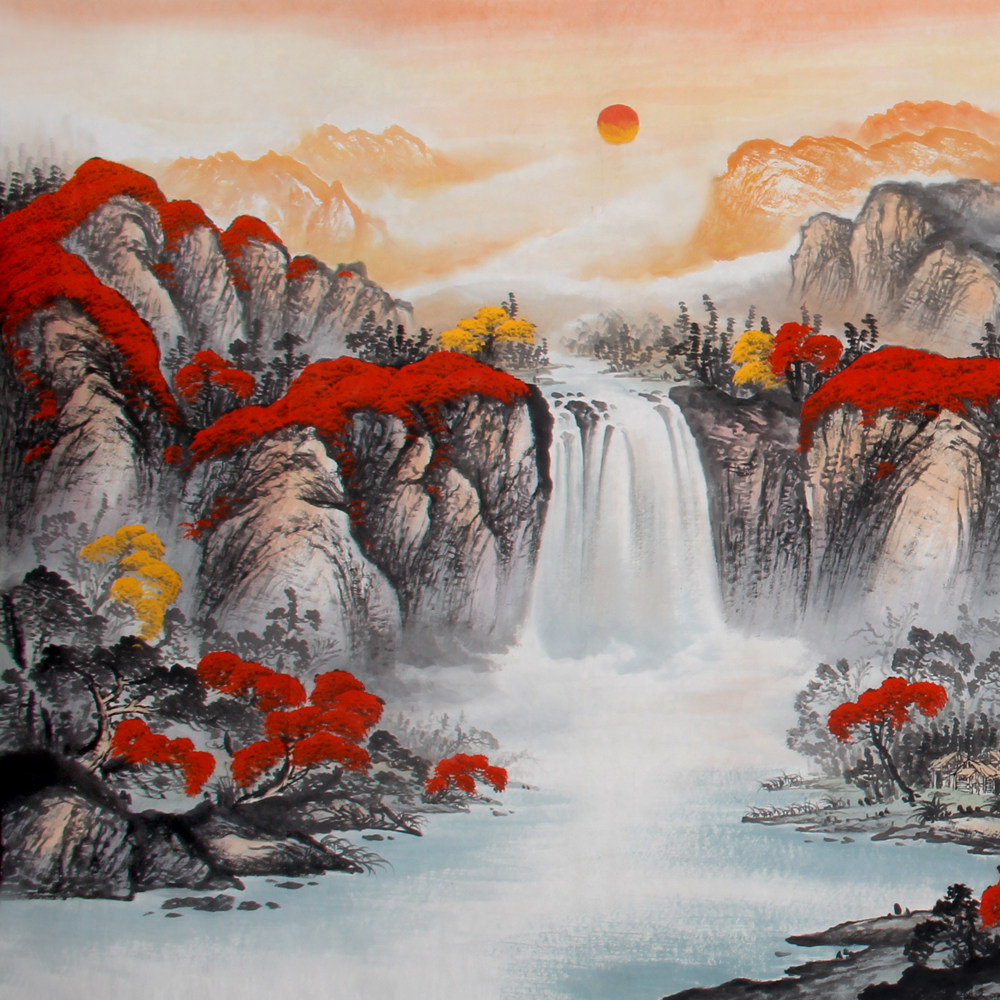 赵弘《精品山水小八尺 鸿运当头》