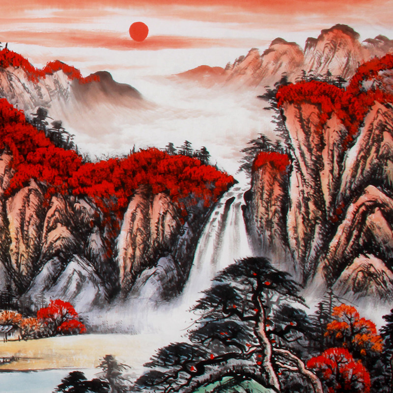 陈克永《精品山水系列小八尺 天开鸿运》