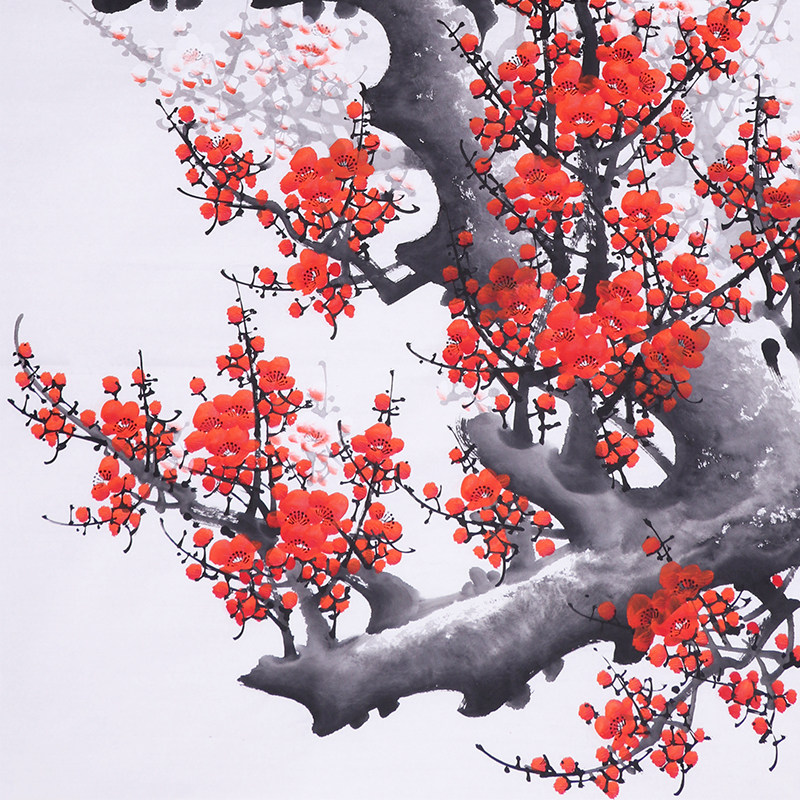 秦新义《精品花鸟系列 宝剑锋从磨砺出 梅花香自苦寒来》