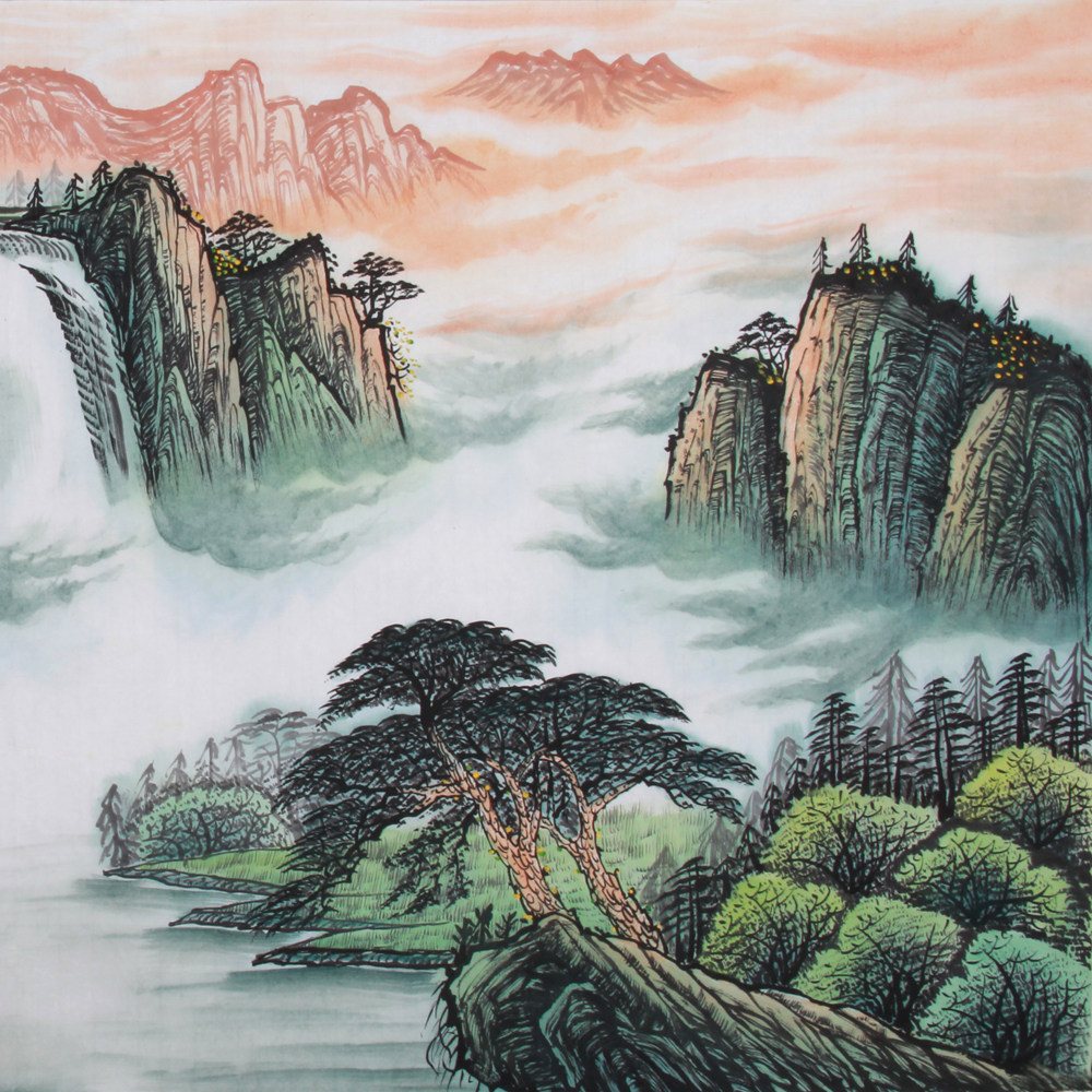 王绍德《精品四尺山水 福地春晖》