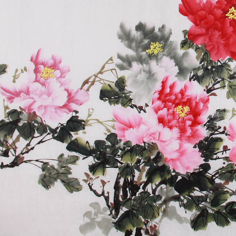 周清波 《精品牡丹六尺 国色朝酣酒 天香夜染衣》中美协