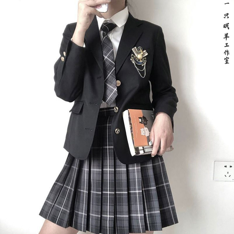 云川遐想桃桃苏打猫社九蛋车厘子熊猫奶盖神明少女jk制服西装外套