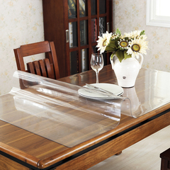 PVC透明软质玻璃水晶板塑料台布 磨砂防水防油免洗桌布