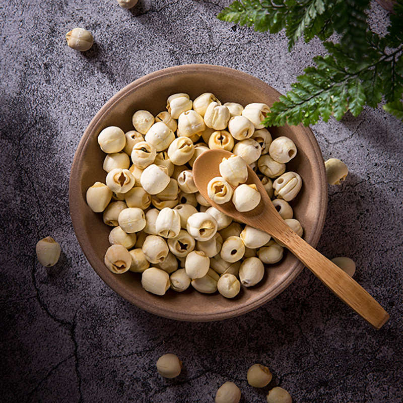 藩篱 湘莲子干货250g 湘莲捎带芯手工去皮非磨皮水泡莲子煲汤糖水