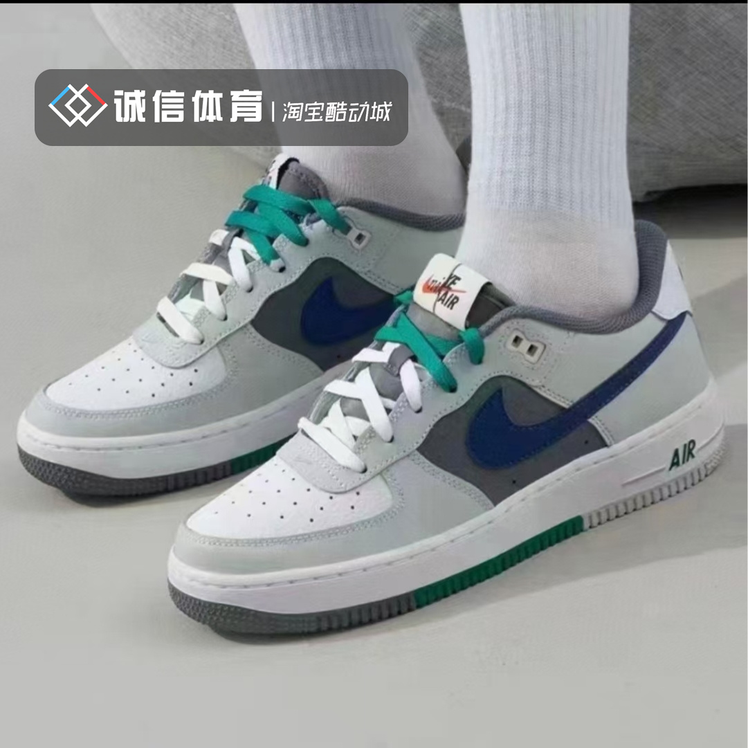 耐克Nike AIR FORCE 1 (GS) 女子空军一号低帮拼接板鞋FB9035-001