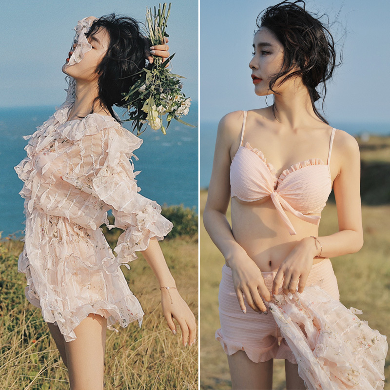 fairy fresh Swimsuit Three Bikini Show thin Cover the belly Gather Swimming suit conservative Boxer hot springin the Sports/Yoga/Fitness/Fans supplies , Swim , Bikini category - from Buy2taobao.com to provide professional Taobao agent buy service