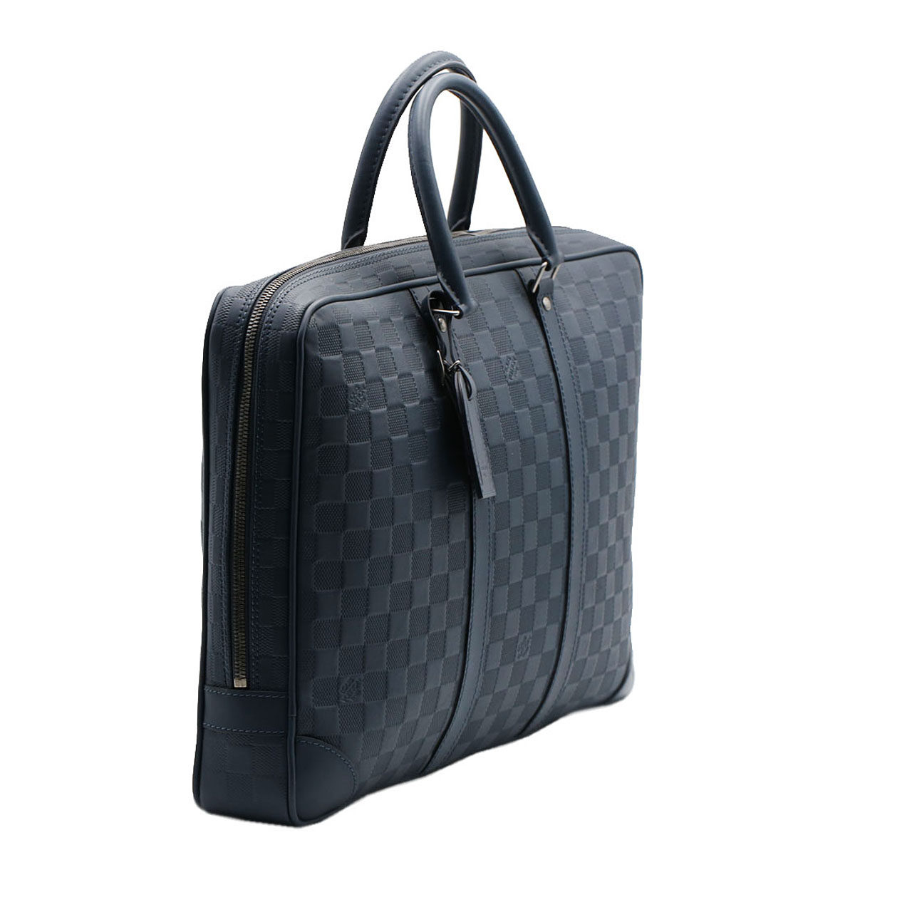 [9.9新]路易威登lv男士蓝色手拎公文包