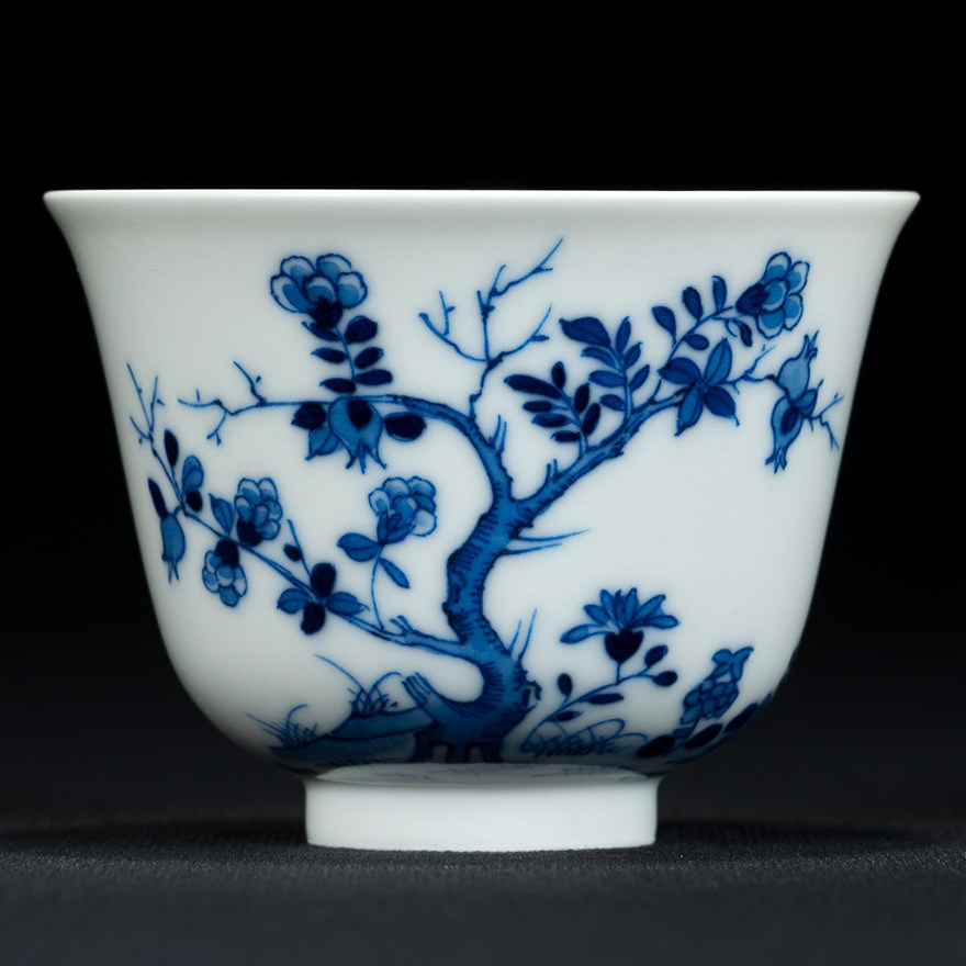 青花十二花神杯 江西省工艺美术师