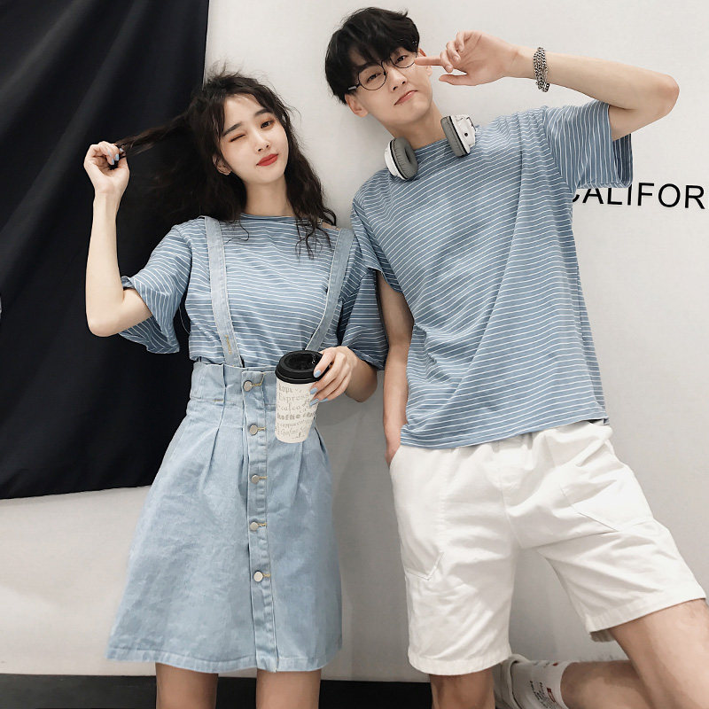 连衣裙女2023夏季新款韩版气质显瘦情侣装一裙一衣已售81新品天猫