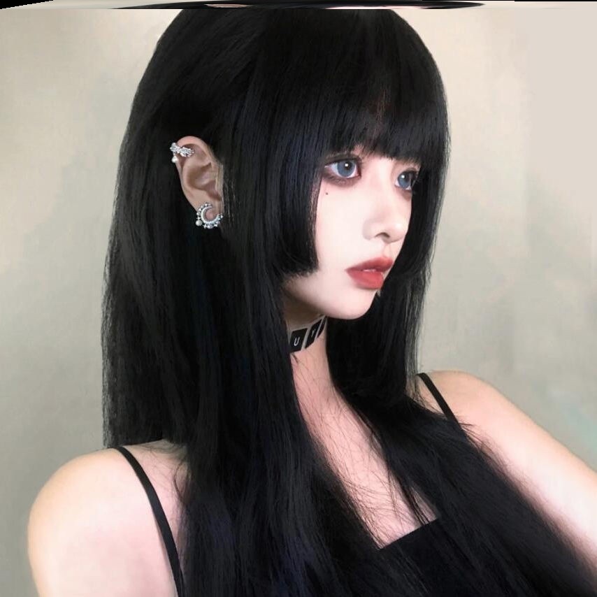 水母头假发公主切全头2021年流行仿真高端化疗后女士爆款女直发