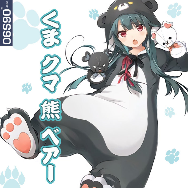 短袖t恤男宽松潮流二次元优奈熊熊勇闯异世界男士短袖t恤纯棉