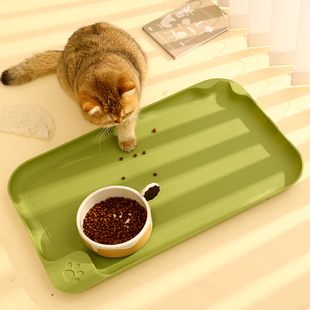 宠物餐垫防水防滑猫咪碗垫猫碗垫子大号餐具垫猫碗餐盘猫垫子用品
