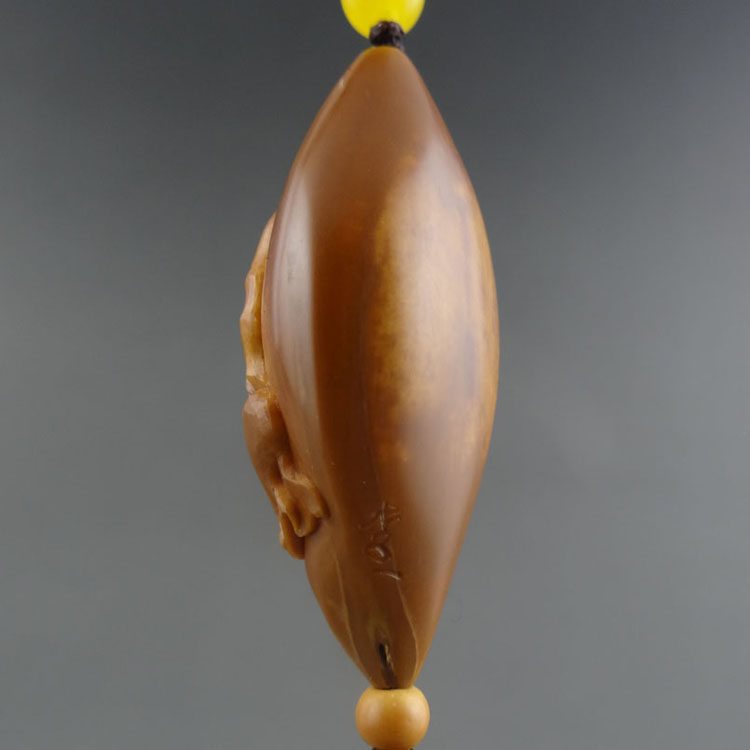 核雕名家李一作品《达摩》