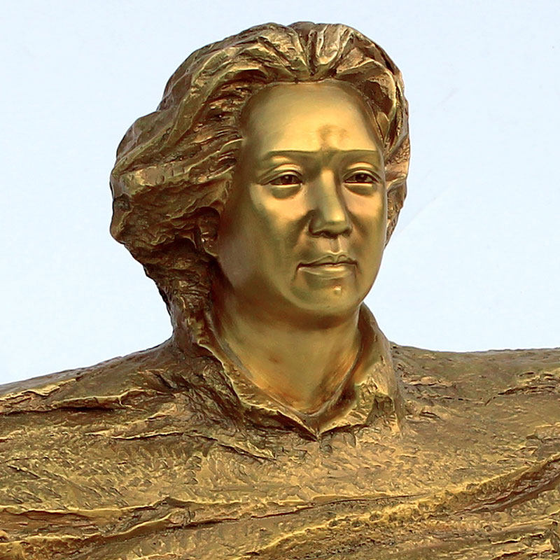 红之源毛爷爷铜像摆件橘子洲头像纯铜铜像半身摆像办公室书房礼品