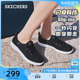 Skechers斯凯奇闪穿鞋Slip ins一脚蹬女鞋帆布鞋运动休闲鞋小白鞋