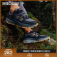 Skechers斯凯奇夏季男鞋绑带轻质厚底休闲运动鞋户外鞋徒步越野鞋