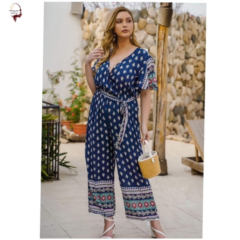 2020 summer deep V women jumpsuits plus size summer overalls|ruв категории Женская одежда, женской одежды - от Buy2taobao.com для оказания профессиональной услуги покупки агента Taobao