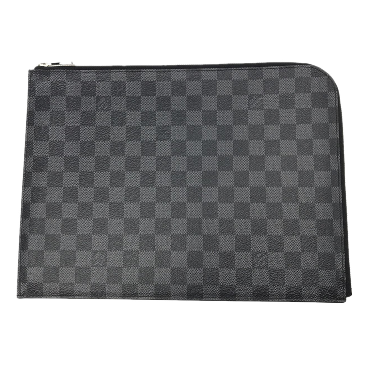 [9.8新]路易威登lv男士帆布黑格子手拿包