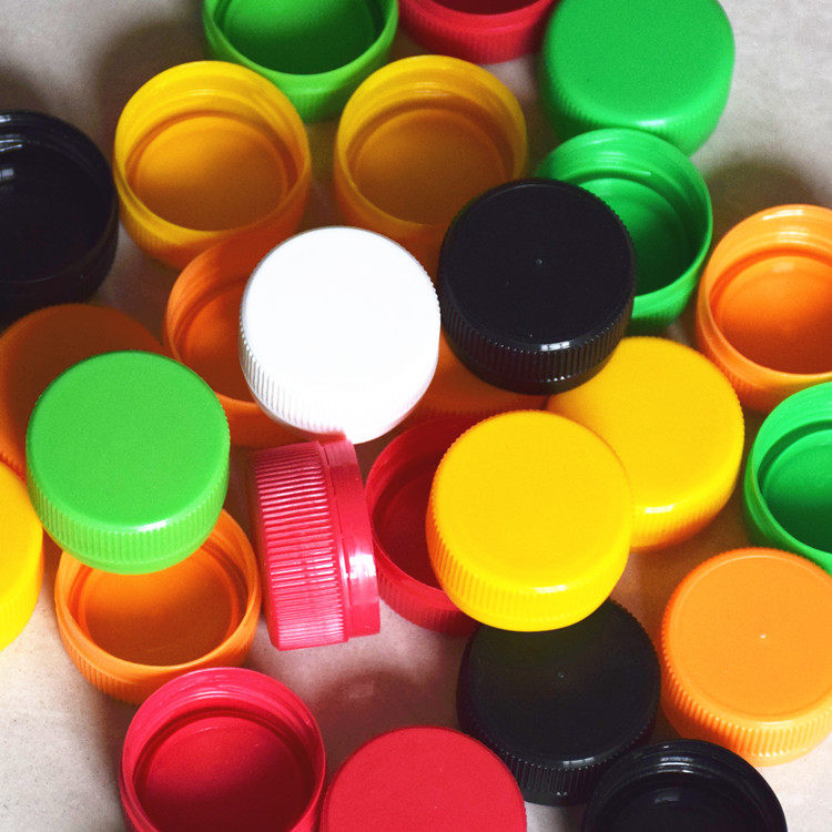 全新30口矿泉水瓶盖塑料盖防盗盖幼儿手工拼图彩色矿泉水盖子