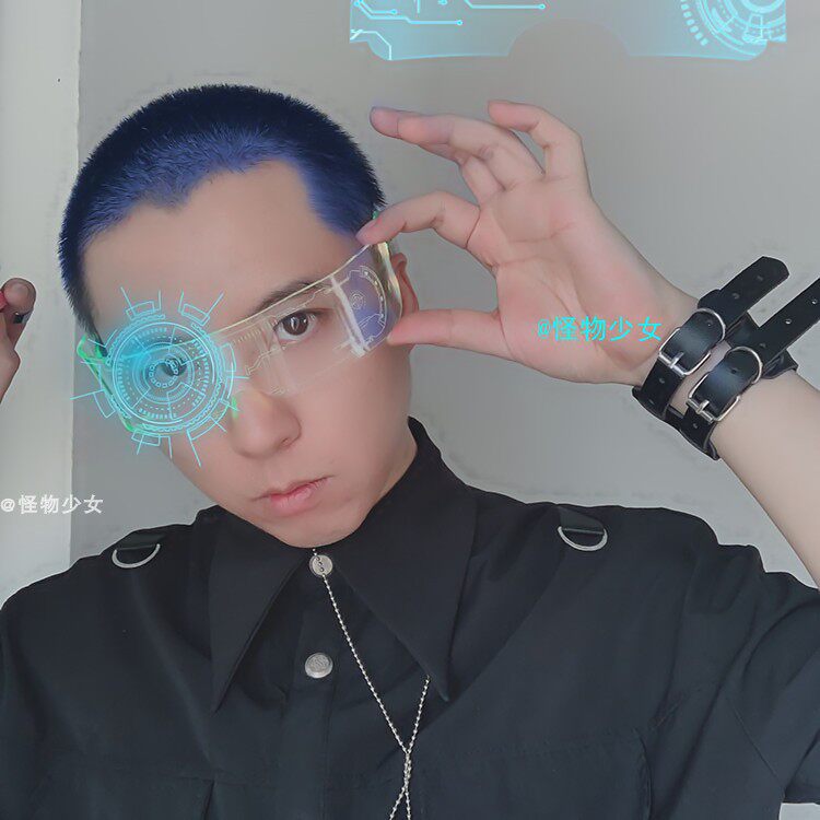 未来科技感眼镜