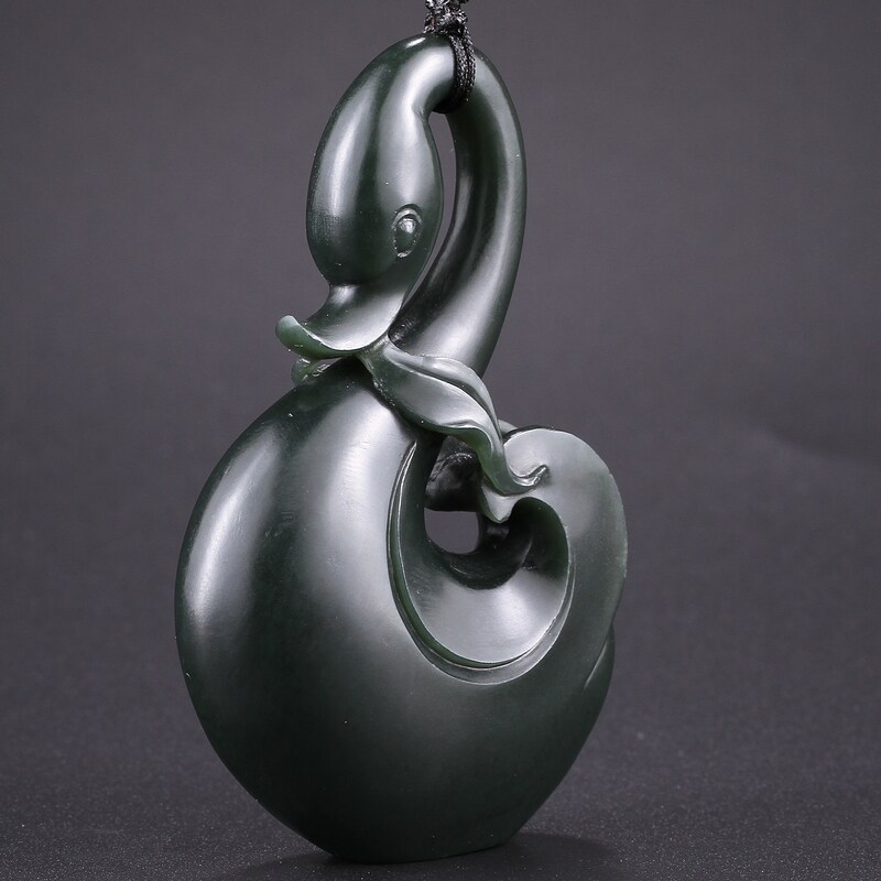 【省级玉雕大师王朝安作品】和田玉青玉【我如意】挂件66.33g