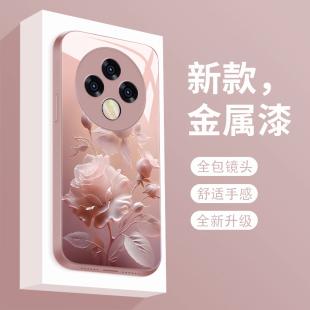 适用于oppoa3pro手机壳雾色玫瑰OPPOA3PRO新款液态玻璃保护套0pp0a3por镜头全包防摔PJY110潮牌创意男女款