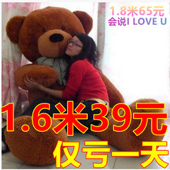 1.8米大号毛绒玩具泰迪熊公仔布娃娃生日礼物1.6米大熊 抱抱熊