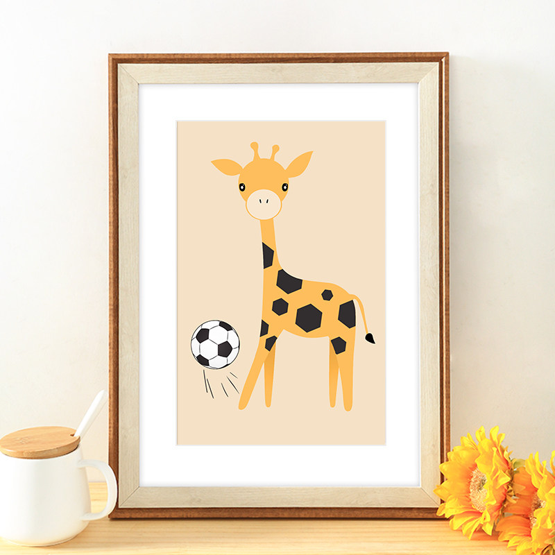 小清新儿童画框装裱8k开4k北欧素描油画外框架挂墙摆台a4a3展示24