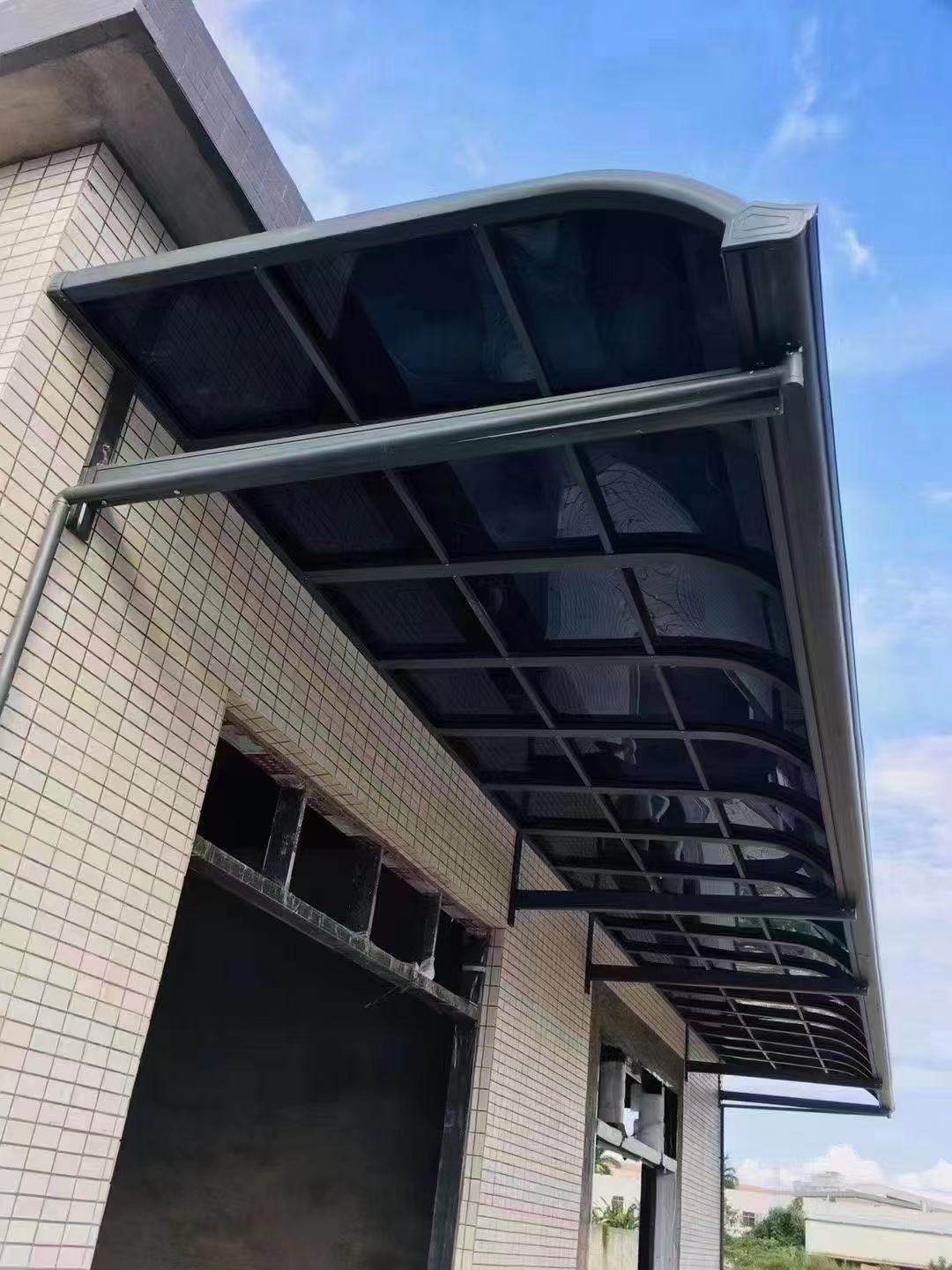 铝合金遮阳棚雨棚耐力板车棚阳光房隔热防晒