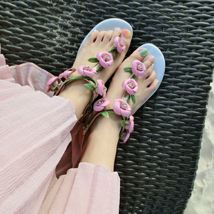 香奈兒級別的 openlady 超級仙的花朵涼鞋 粉色女鞋 香奈兒的布包