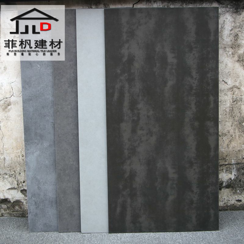 灰色复古大理石瓷砖600x1200客餐厅防滑哑光地板砖商铺工程仿古砖