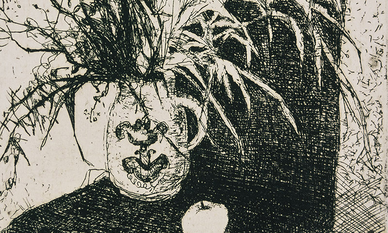 俄罗斯版画:佚名《静物》