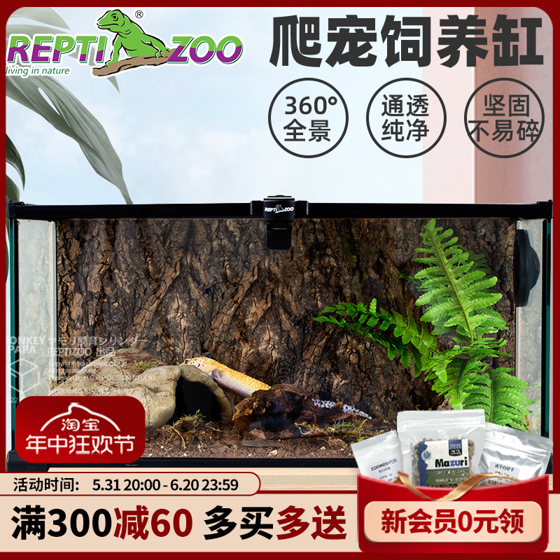 Reptizoo新派玻璃爬宠缸守宫