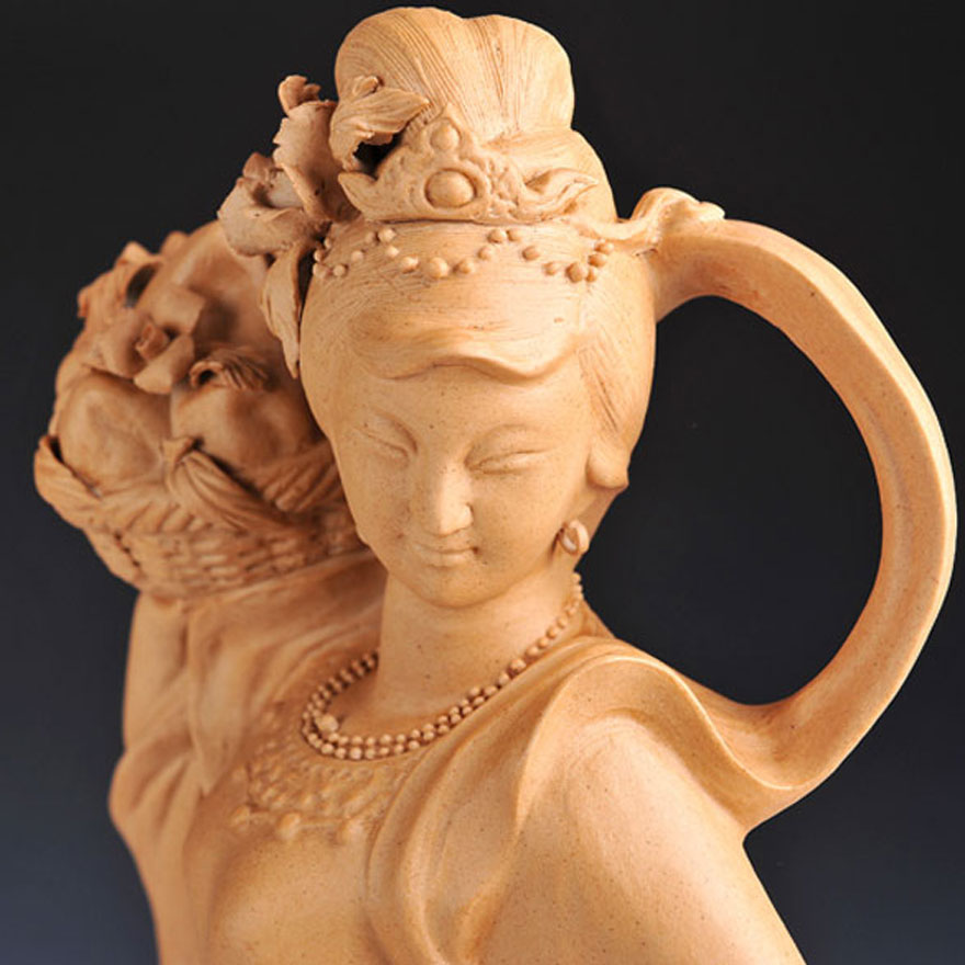 《麻姑献寿》 雕塑泰斗中国工艺美术大师刘远长作品