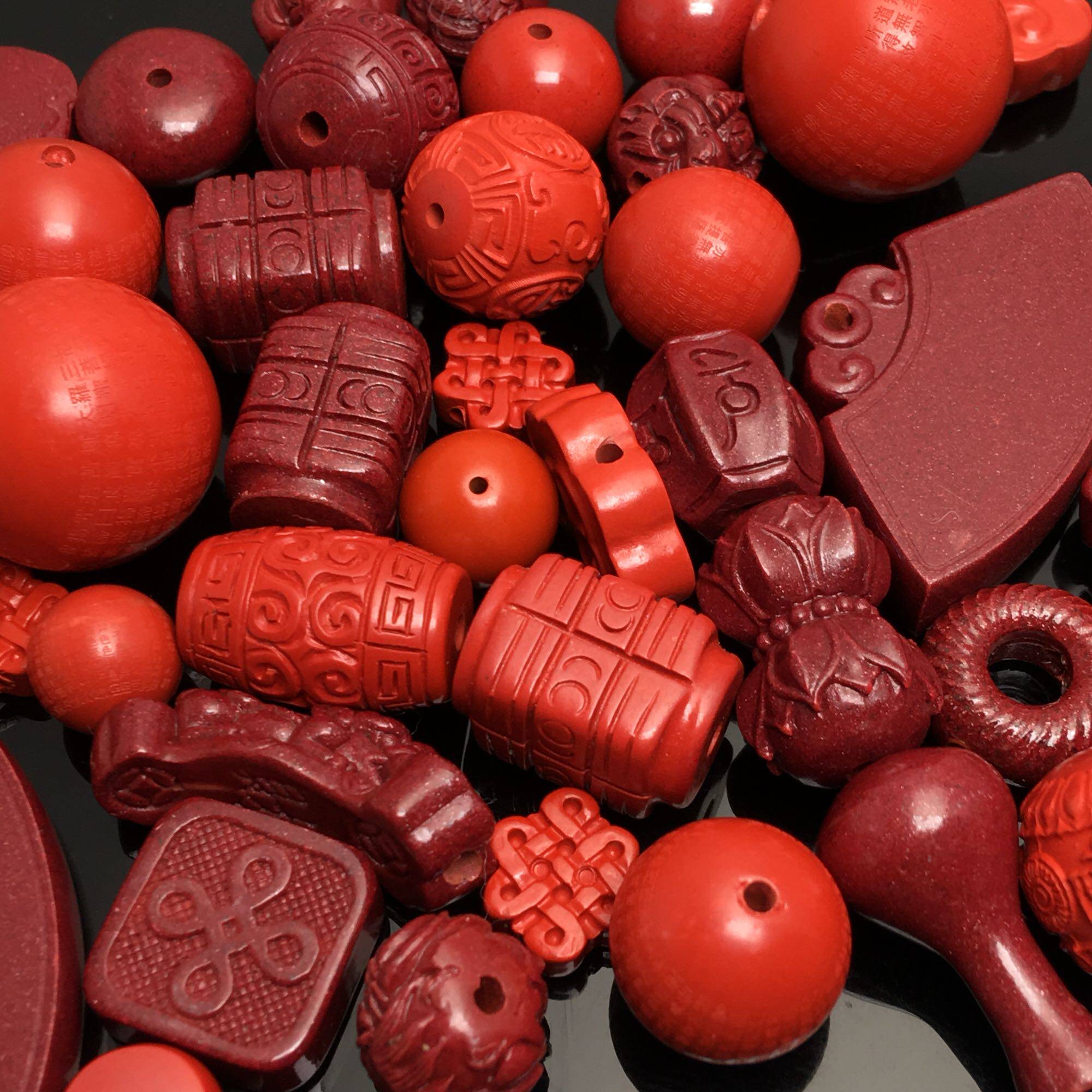 高含量朱砂紫金砂配件小坠小件开光驱灾辟邪2019新款