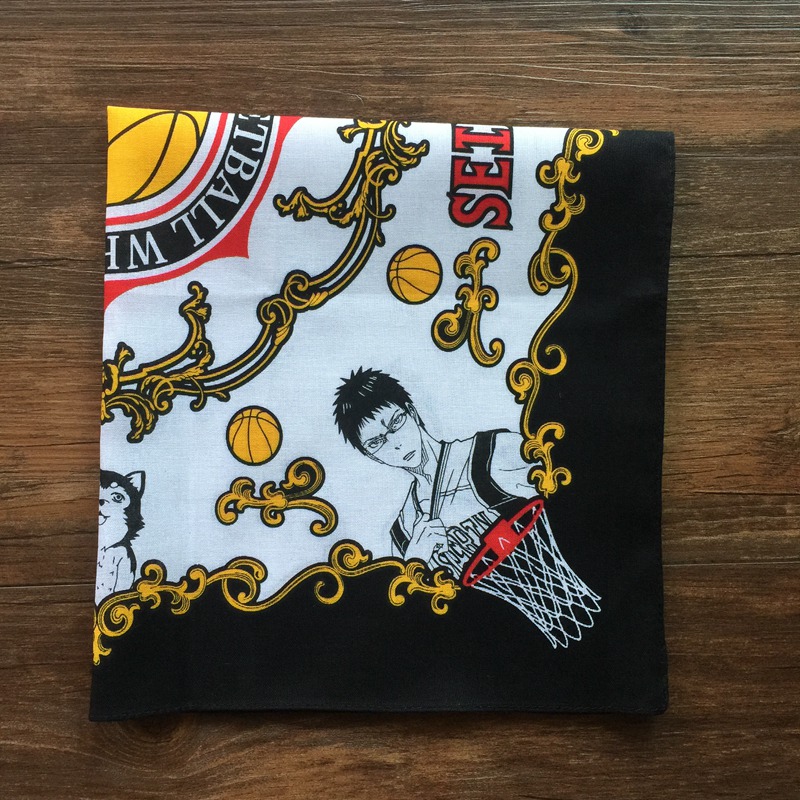 蛋粉手帕 日本卡通纯棉尺寸手帕 手绢 SEIRIN黑子的篮球 动漫周边