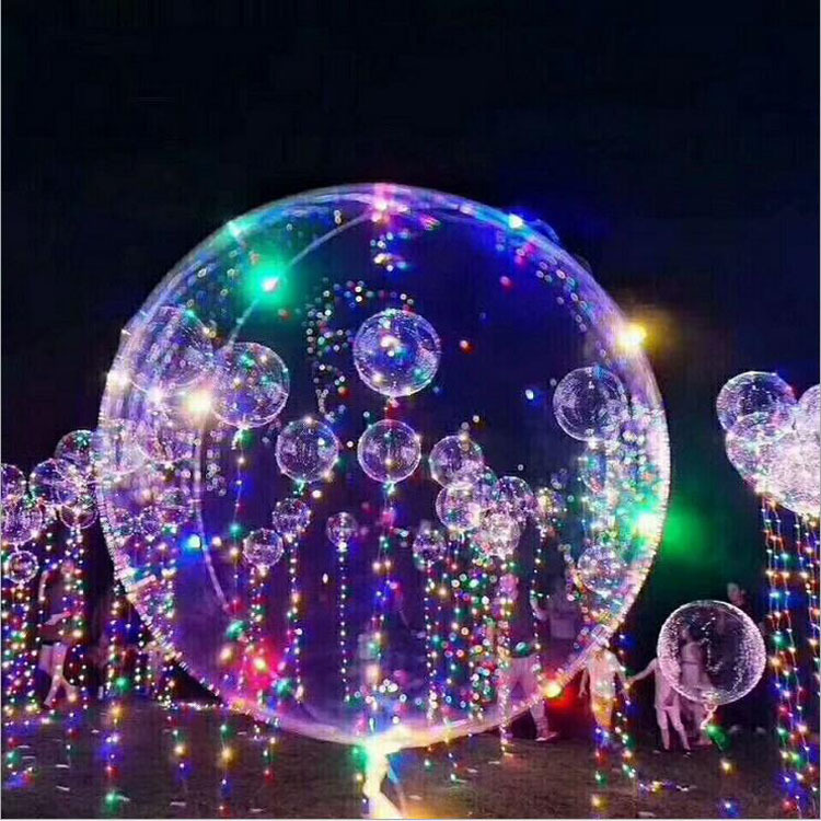 发光LED气球波波球网红告白气球七彩灯拖杆透明玩具气球地摊在类目 玩具/童车/益智/积木/模型, 电子/发光/充气/整蛊玩具, 发光玩具中 - 来自Buy2taobao.com提供专业的淘宝代购服务