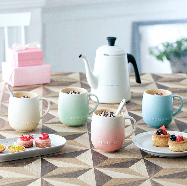 法国lecreuset酷彩马克小胖杯胖胖办公室家用杯子马克杯