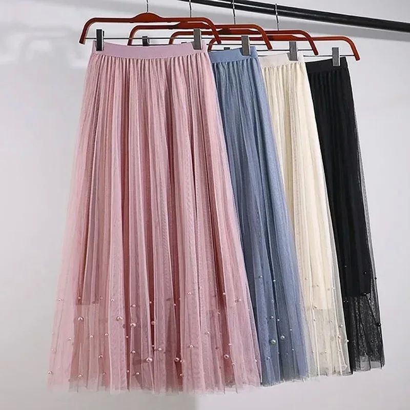 Long Skirt Korean Fashion Harajuku Kawaii Y2k Midi Maxi Tull