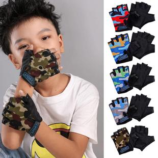 Children Cycling Gloves Kids Half Finger Gloves Bicycle