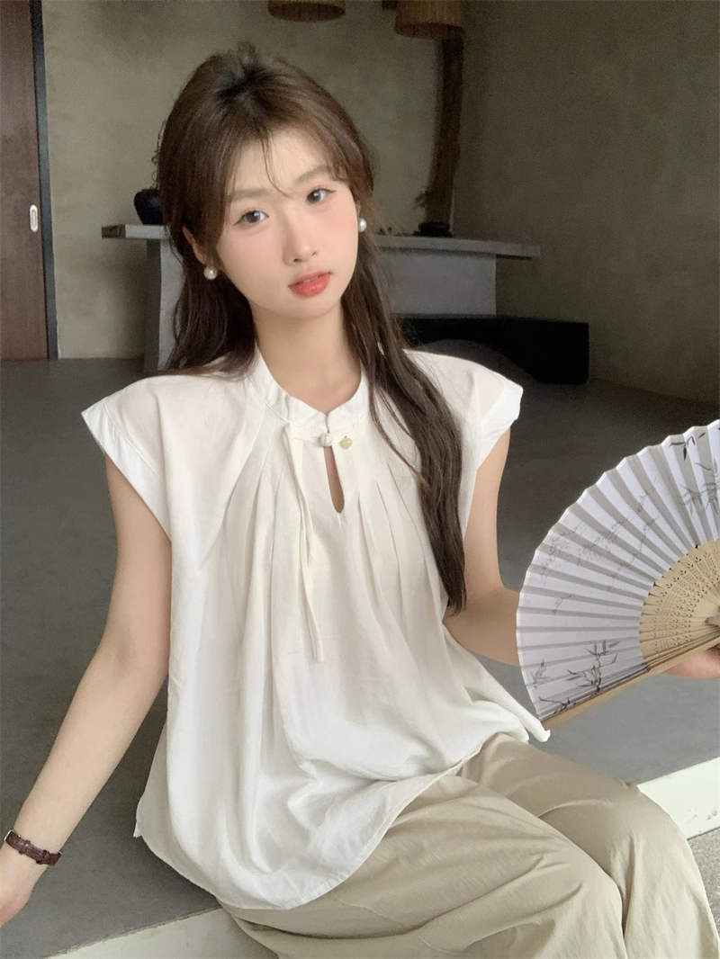 JJ女装碎花短袖衬衫女夏装2024