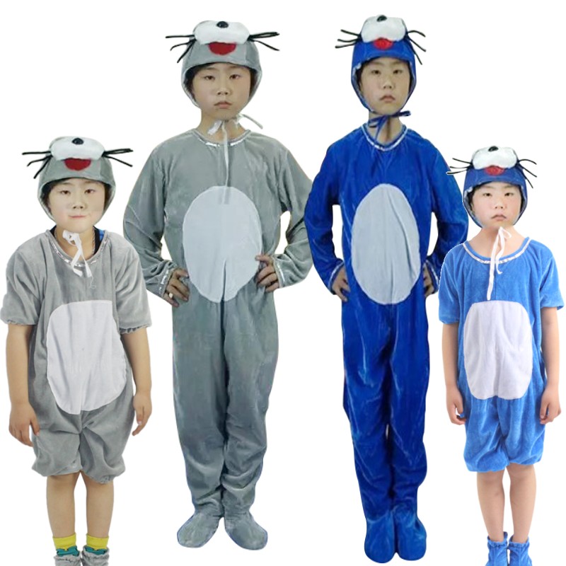 儿童海狮表演服装水獭海洋动物卡通服幼儿成人海狮演出服海豹服装